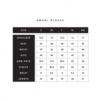 AMANI BLOUSE - BLACK 